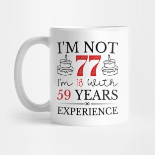 Funny 77th birthday women 77 years old mom Christmas Mug